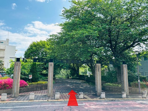 8.住宅街を抜け、 芹ヶ谷公園に入る